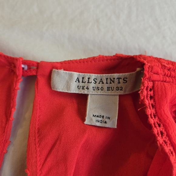 ALL SAINTS ❤️ Aspen Embroidered Maxi Dress sz 0 - like new! - Picture 6 of 16